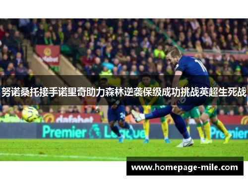 努诺桑托接手诺里奇助力森林逆袭保级成功挑战英超生死战 努诺桑托接手诺里奇助力森林逆袭保级成功挑战英超生死战