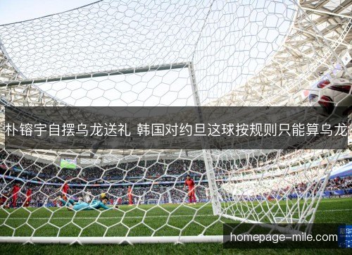 朴镕宇自摆乌龙送礼 韩国对约旦这球按规则只能算乌龙